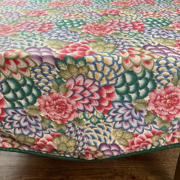 Vintage Croscill Home Fashions colorful chintz floral tablecloth 72” x 70” - Picture 2 of 8